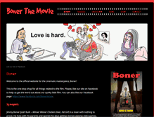 Tablet Screenshot of bonermovie.com